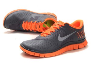 Nike Free 4.0 V2 Mens Shoes Orange Grey